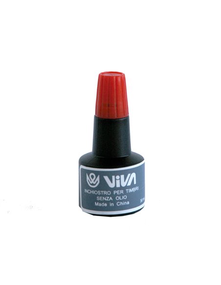 Inchiostro per cuscinetti a base alcool 30gr rosso Viva 358R-RED VIVA ACCESSORI PER PACCHI E BUSTE