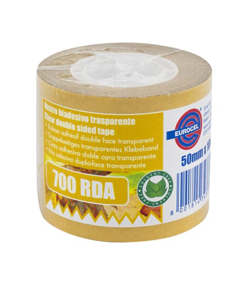 Nastro biadesivo 700RDA- 1"- 50mmx10mt - in termo singolo + etichetta Eurocel 046016354 EUROCEL NASTRI ADESIVI SPECIALI (CART...