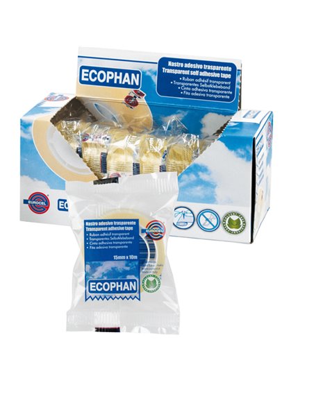 Nastro adesivo Ecophan 15mmx10mt in caramella Eurocel 001416147 EUROCEL NASTRI ADESIVI