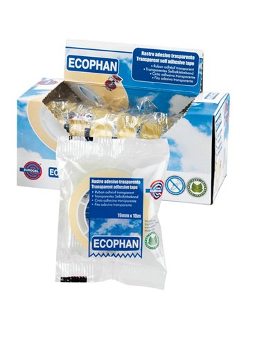 Nastro adesivo Ecophan 19mmx10mt in caramella Eurocel 001416197