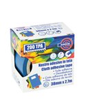 Nastro adesivo telato TPA blu 200 38mmx2,7mt Eurocel 016614314