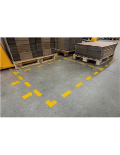 Conf.10 adesivi da terra "Freccia" 10x20cm 1705 Durable 1705-04 2