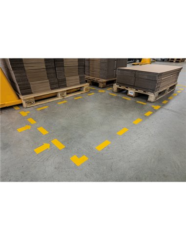 Conf.10 adesivi da terra "Freccia" 10x20cm 1705 Durable 1705-04