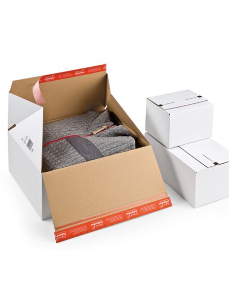 Scatola per spedizione E-Commerce 38,9x32,4x16cm Bianco CP155.356 COLOMPAC SCATOLE E TUBI PER SPEDIZIONE