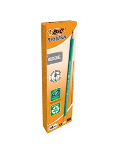 Scatola 12 matite ECOlutions™Evolution™ Graphite 655 HB BIC® con gommino 8803323 BIC MATITE GRAFITE