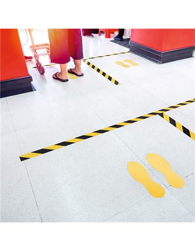 Nastro adesivo da pavimento DURALINE STRONG 50/12 50mmx30m giallo/nero Durable 1726-130 DURABLE SEGNALETICA