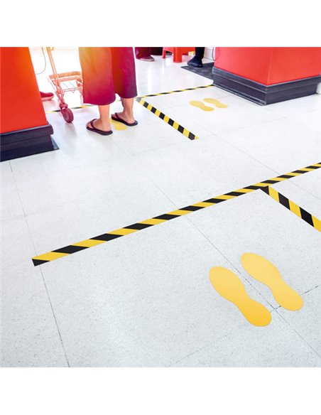 Nastro adesivo da pavimento DURALINE STRONG 50/12 50mmx30m giallo/nero Durable 1726-130 DURABLE SEGNALETICA