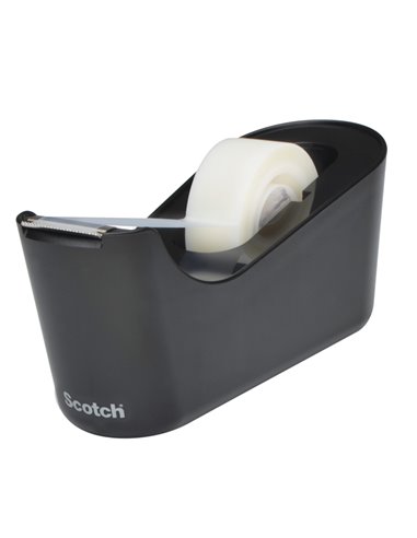Dispenser da Tavolo C18  Nero + 1 rotolo di nastro adesivo Scotch® Magic™ 19x33 7100180453 SCOTCH DISPENSER NASTRO ADESIVO