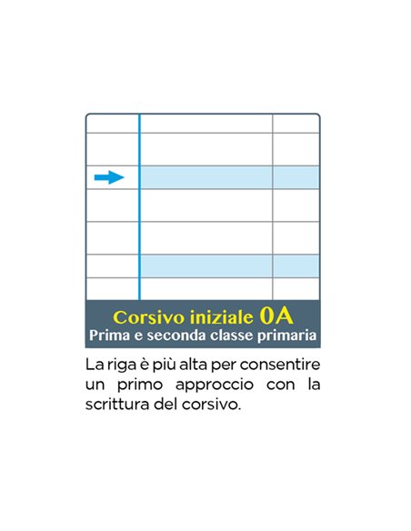 Maxiquaderno One Color Didattico f.to A4 100gr 18+1 - rigo di 1a Blasetti 7041