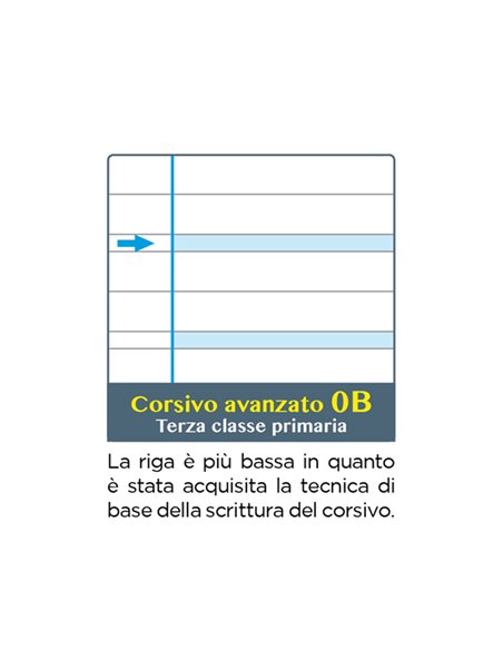 Maxiquaderno One Color Didattico f.to A4 100gr 18+1 - rigo di 3a Blasetti 7042