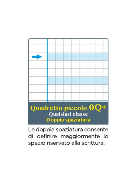 Maxiquaderno One Color Didattico f.to A4 100gr 18+1 - 5mm+ Blasetti 7046