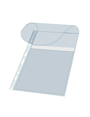 10 Buste forate c/soffietto e patella PPL liscio A4 5503E Exacompta 5503E EXACOMPTA BUSTE PER USI DIVERSI E DEDICATI