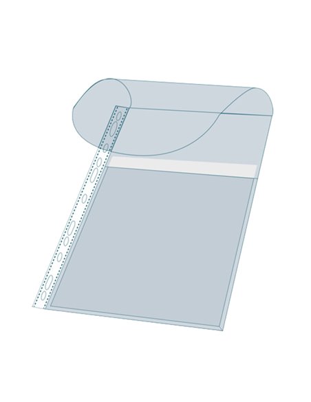 10 Buste forate c/soffietto e patella PPL liscio A4 5503E Exacompta 5503E EXACOMPTA BUSTE PER USI DIVERSI E DEDICATI