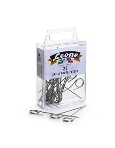 Scatola 25 spilli portaprezzi inox - APSIPP Leone APSIPP