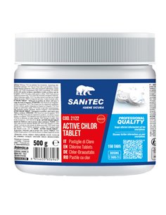 Cloro attivo concentrato Tablet 500gr Sanitec 2122 Sanitec DETERGENTI-DETERSIVI PER PULIZIA