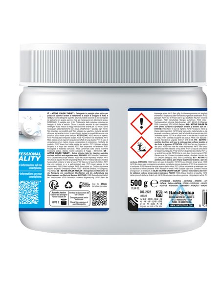 Cloro attivo concentrato Tablet 500gr Sanitec 2122 Sanitec DETERGENTI-DETERSIVI PER PULIZIA
