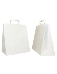 SCATOLA 250 Shoppers carta craft 28x17x32CM FLAT LARGE bianco 072604 Mainetti Bags SHOPPERS E BUSTE IN CARTA