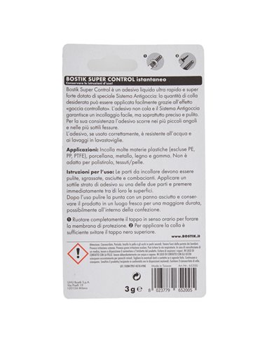Colla istantanea universale Bostik Super Control 3g D2737