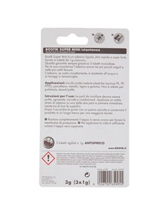 Colla istantanea universale Bostik Super Mini Blister 3x1g D2743 BOSTIK COLLE SPECIALI 2
