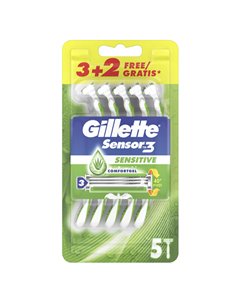 Gillette Sensor 3 Sensitive - usagetta 3+2pz PG119 GILLETTE PERSONAL CARE