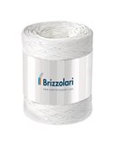 Rafia sintetica 6802 5mmx200mt colore bianco 01 Brizzolari 01003701