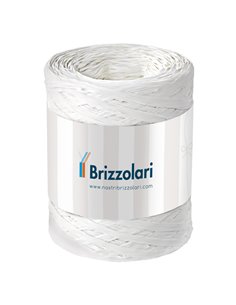 Rafia sintetica 6802 5mmx200mt colore bianco 01 Brizzolari 01003701