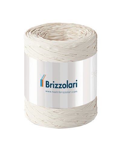 Rafia sintetica 6802 5mmx200mt colore avorio 25 Brizzolari 01003725
