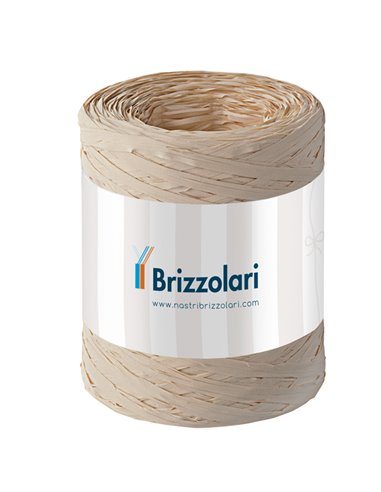 Rafia sintetica 6802 5mmx200mt colore naturale 40 Brizzolari 01003740