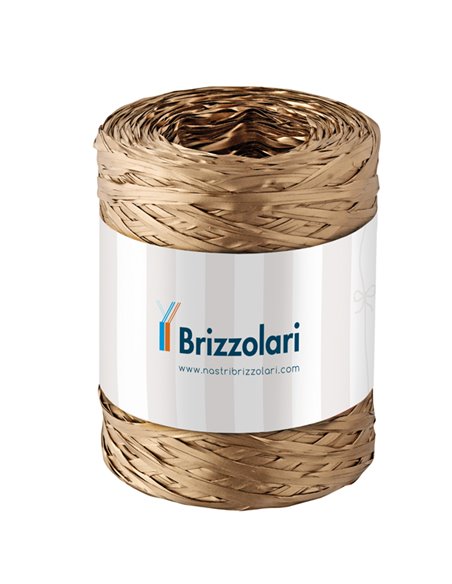 Rafia sintetica 6802 5mmx200mt colore oro 33 Brizzolari 01003733 BRIZZOLARI NASTRI-FIOCCHI-STELLE