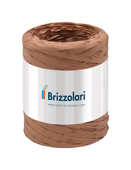 Rafia sintetica 6802 5mmx200mt colore avana 32 Brizzolari 01003732 BRIZZOLARI NASTRI-FIOCCHI-STELLE