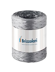 Rafia sintetica 6802 5mmx200mt colore argento 44 Brizzolari 01003744