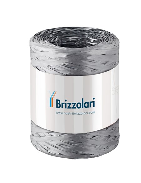 Rafia sintetica 6802 5mmx200mt colore argento 44 Brizzolari 01003744