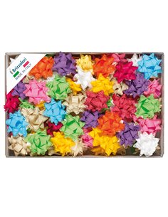 100 stelle rafia sintetica 6802 14mm assortimento primavera Brizzolari 01003499 BRIZZOLARI NASTRI-FIOCCHI-STELLE