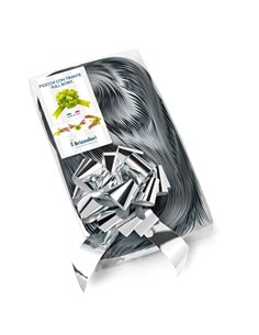30 nastri strip metal 6870 31mm-Ø13cm colore argento 04 Brizzolari 00314004 BRIZZOLARI NASTRI-FIOCCHI-STELLE