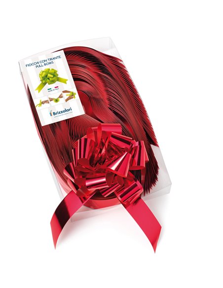 30 nastri strip metal 6870 31mm-Ø13cm colore rosso 07 Brizzolari 00314007 BRIZZOLARI NASTRI-FIOCCHI-STELLE