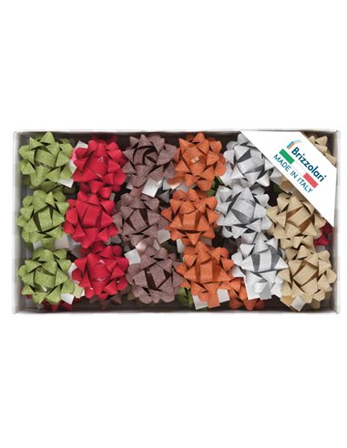 50 stelle Glitty 68245 10mmxØ5cm colori assortiti Brizzolari 02307200 BRIZZOLARI NASTRI-FIOCCHI-STELLE