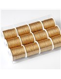 12 rocchette cordonetto 2 capi 20mt oro Brizzolari 00043403