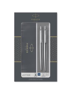 Gift Set portamine 0,5mm + sfera M Jotter stainless steel CT Parker 2093256 PARKER SFERE E MULTIFUNZIONE