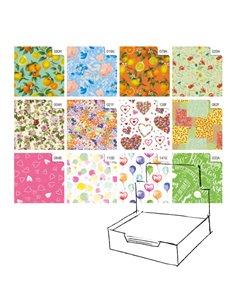 Scatola 100fg carta regalo Raso Primavera 70X100cm Rex Sadoch R4411GEN