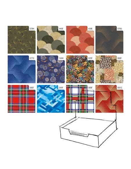 Scatola 100fg carta regalo Raso Classico 70X100cm Rex Sadoch R4405GEN