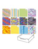 Scatola 100fg carta regalo Raso Colors 70X100cm Rex Sadoch R4412GEN