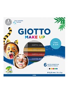 Set 6 matite cosmetiche Make Up colori classici mina da Ø 6,5mm Giotto 474000 GIOTTO FESTONI E PALLONCINI