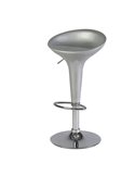 SGABELLO BAR in ABS e ACCIAIO H55/78cm GRIGIO HC148G