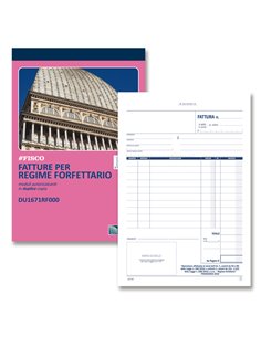 Blocco fatture per regime forfettario 50/50 autor. 21,5x14,8cm DU1671RF000 DU DU1671RF000