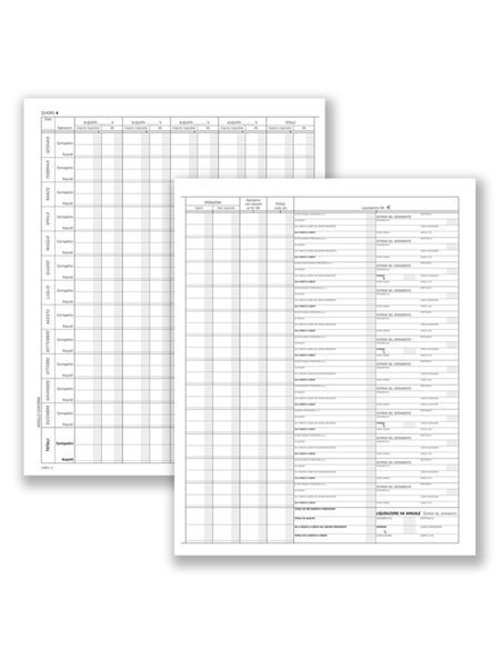 Registro prospetto riepilogativo minori 8pag. 31x24,5cm DU138510000 DU DU138510000 DATA UFFICIO LIBRI SOCIALI