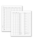 Registro prospetto riepilogativo assoc.sportive 8pag. 31x24,5cm DU13852S000 DU DU13852S000