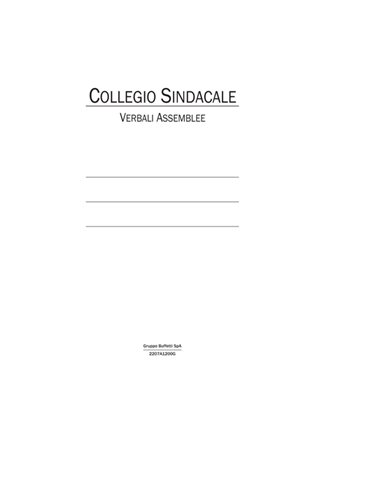 Registro verbali collegio cindacale 96pag num.uso bollo 31x24,5cm 2207A1200G 2207A1200G DATA UFFICIO LIBRI SOCIALI