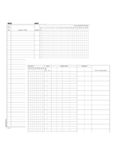 Registro Presenze Mensili 48pag. 31x24,5cm DU131301200 DU DU131301200 DATA UFFICIO SEGRETERIA