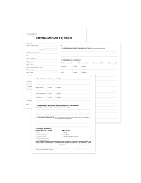 Registro cartella sanitaria/di rischio 34pag. num. 31x24,5cm DU131910000 DU DU131910000 DATA UFFICIO SEGRETERIA