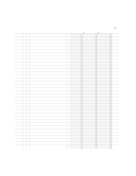 Registro inventari a 3 colonne 96pag.num.31x24,5cm DU135100000 DU DU135100000 DATA UFFICIO LIBRI SOCIALI